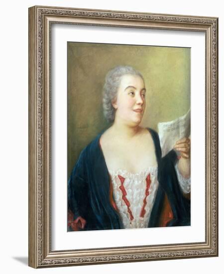 Portrait of Maria Gunning (Gouache) 1749-Jean-Etienne Liotard-Framed Giclee Print