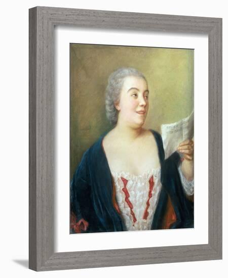 Portrait of Maria Gunning (Gouache) 1749-Jean-Etienne Liotard-Framed Giclee Print