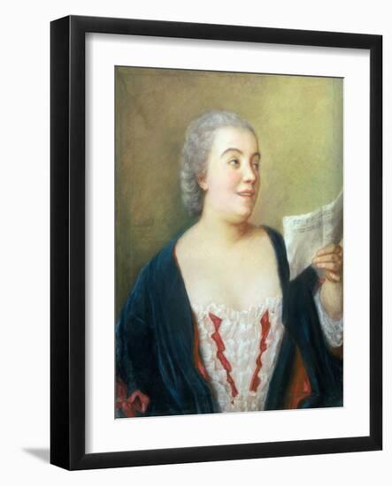 Portrait of Maria Gunning (Gouache) 1749-Jean-Etienne Liotard-Framed Giclee Print