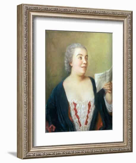 Portrait of Maria Gunning (Gouache) 1749-Jean-Etienne Liotard-Framed Giclee Print