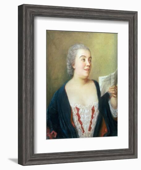 Portrait of Maria Gunning (Gouache) 1749-Jean-Etienne Liotard-Framed Giclee Print