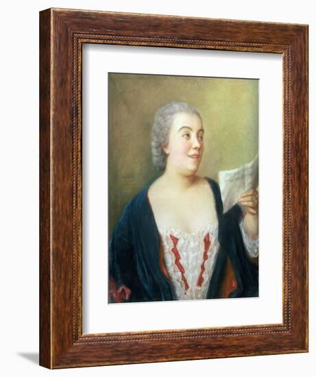 Portrait of Maria Gunning (Gouache) 1749-Jean-Etienne Liotard-Framed Giclee Print