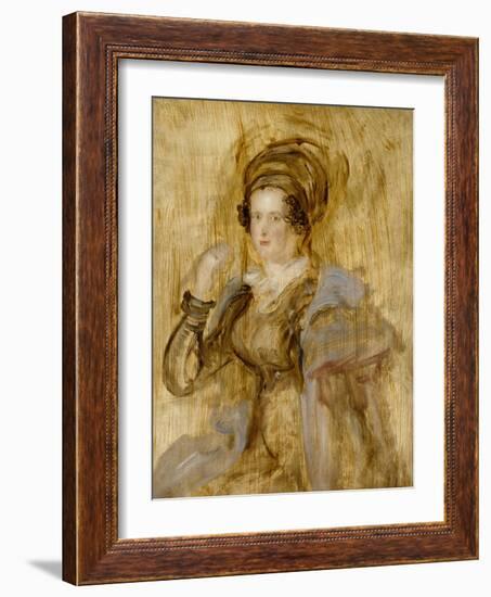 Portrait of Maria, Lady Chalcott, 19th Century-Sir David Wilkie-Framed Giclee Print