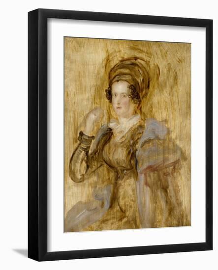 Portrait of Maria, Lady Chalcott, 19th Century-Sir David Wilkie-Framed Giclee Print