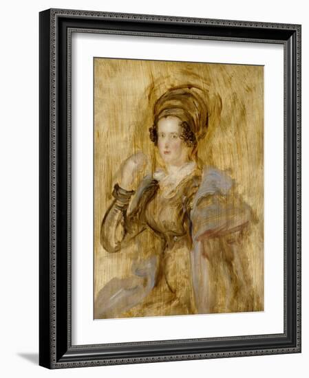 Portrait of Maria, Lady Chalcott, 19th Century-Sir David Wilkie-Framed Giclee Print