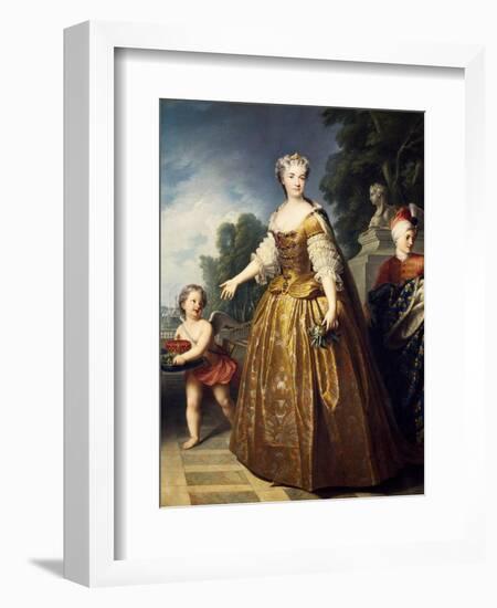 Portrait of Maria Leszczynska-Francois-xavier Fabre-Framed Giclee Print