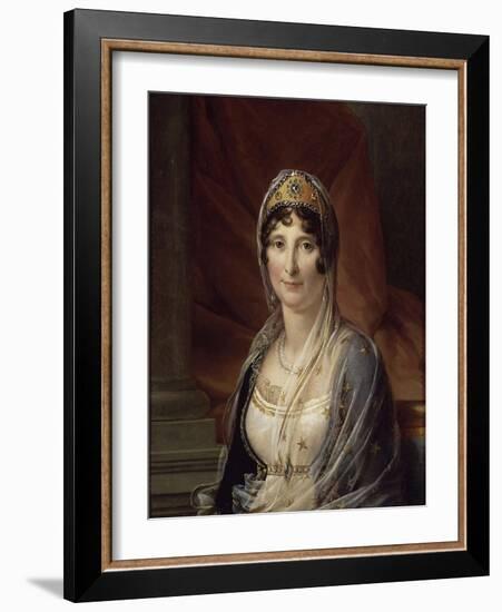 Portrait of Maria Letizia Ramolino Bonaparte, Mother of Napoleon Bonaparte, Ca 1804-François Pascal Simon Gérard-Framed Giclee Print