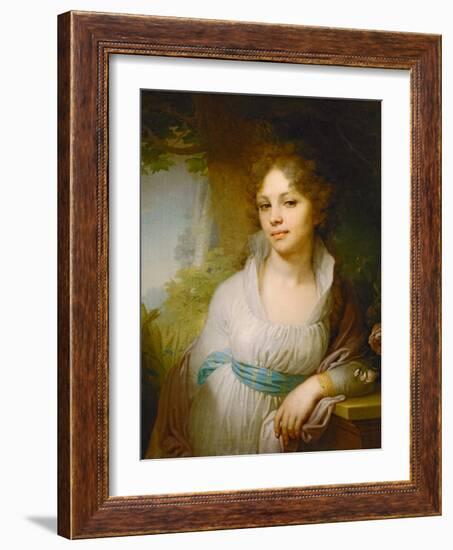 Portrait of Maria Lopukhina, 1797-Vladimir Lukich Borovikovsky-Framed Giclee Print