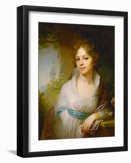 Portrait of Maria Lopukhina, 1797-Vladimir Lukich Borovikovsky-Framed Giclee Print