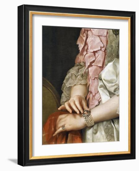 Portrait of Maria Luisa of Bourbon on the Occasion of Her Engagement to Be Married-Anton Raphael Mengs-Framed Giclee Print