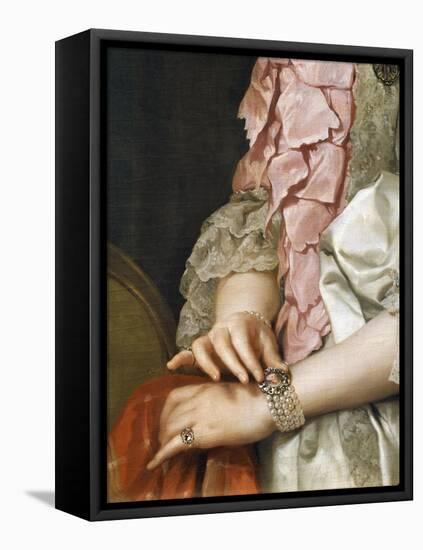 Portrait of Maria Luisa of Bourbon on the Occasion of Her Engagement to Be Married-Anton Raphael Mengs-Framed Premier Image Canvas