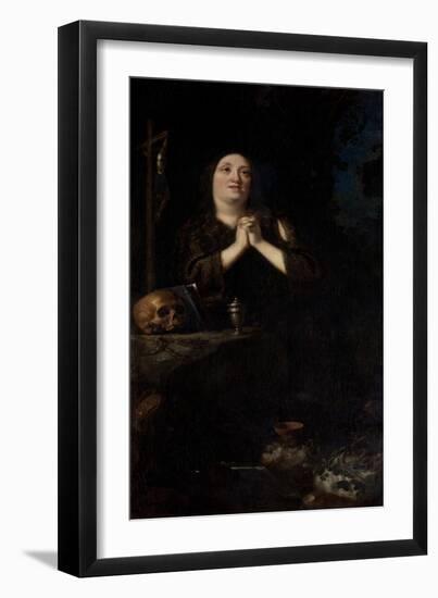 Portrait of Maria Maddalena of Austria as Saint Mary Magdalene, C.1620-Justus Sustermans-Framed Giclee Print