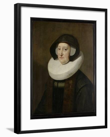 Portrait of Maria Petitpas-Michiel Jansz van Mierevelt-Framed Art Print