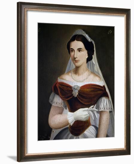 Portrait of Maria Sofia of Bavaria-null-Framed Giclee Print