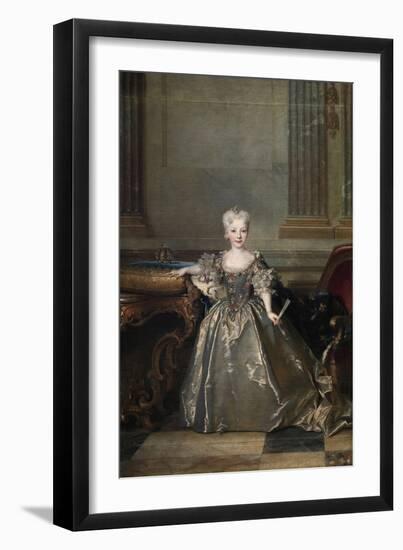 Portrait of Mariana Victoria of Spain , 1724-Nicolas de Largilliere-Framed Giclee Print