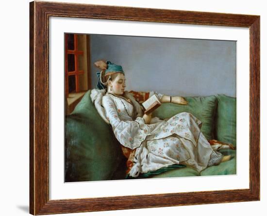 Portrait of Marie Adelaide of France by Jean-Etienne Liotard-null-Framed Photographic Print