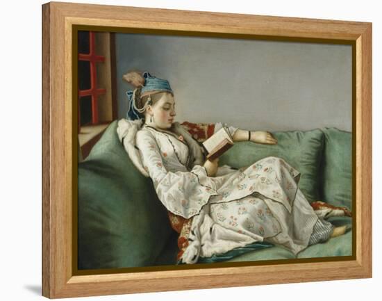 Portrait of Marie Adelaide of France-Jean-Etienne Liotard-Framed Premier Image Canvas