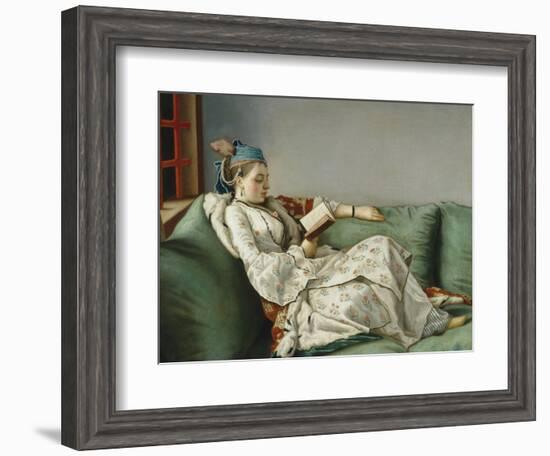 Portrait of Marie Adelaide of France-Jean-Etienne Liotard-Framed Giclee Print