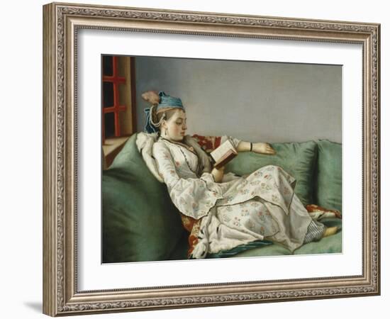 Portrait of Marie Adelaide of France-Jean-Etienne Liotard-Framed Giclee Print