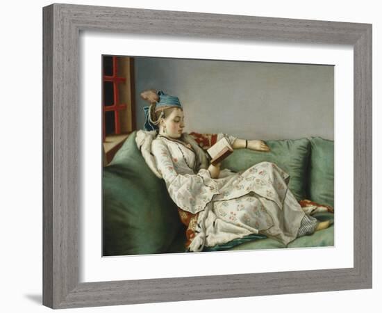 Portrait of Marie Adelaide of France-Jean-Etienne Liotard-Framed Giclee Print