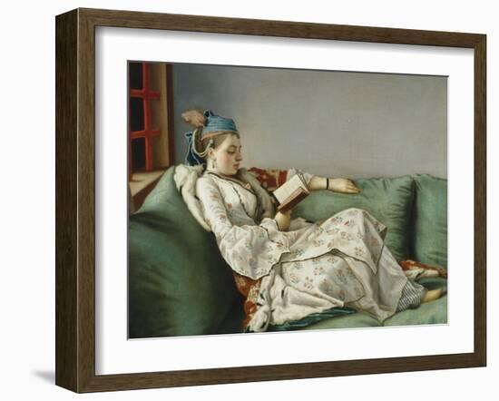 Portrait of Marie Adelaide of France-Jean-Etienne Liotard-Framed Giclee Print