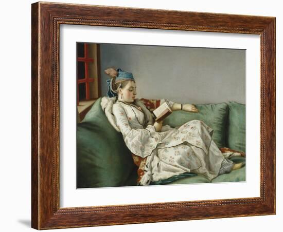 Portrait of Marie Adelaide of France-Jean-Etienne Liotard-Framed Giclee Print