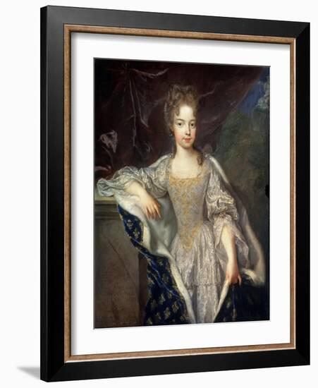 Portrait of Marie-Adelaide of Savoy, 1697-François de Troy-Framed Giclee Print