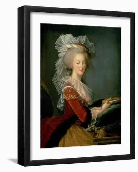 Portrait of Marie Antoinette (1755-93)-Elisabeth Louise Vigee-LeBrun-Framed Giclee Print