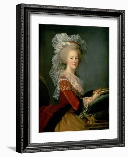 Portrait of Marie Antoinette (1755-93)-Elisabeth Louise Vigee-LeBrun-Framed Giclee Print