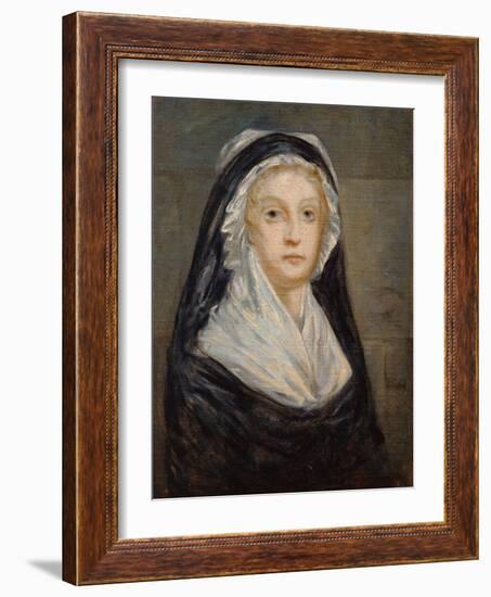 Portrait of Marie Antoinette in Prison-null-Framed Giclee Print