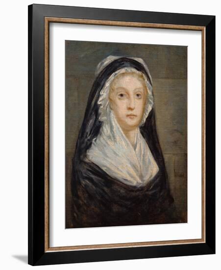 Portrait of Marie Antoinette in Prison-null-Framed Giclee Print