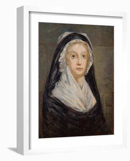 Portrait of Marie Antoinette in Prison-null-Framed Giclee Print