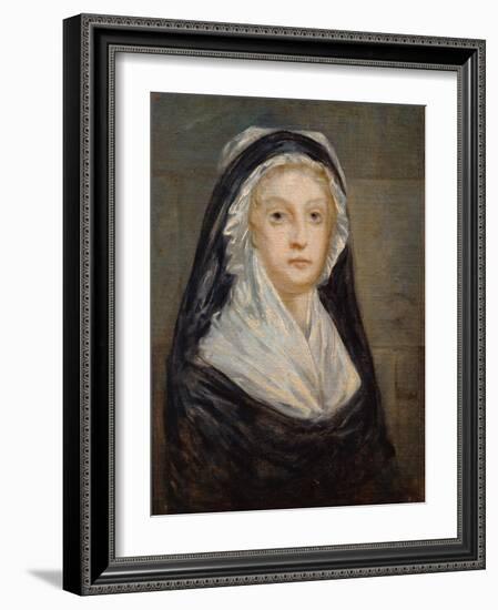 Portrait of Marie Antoinette in Prison-null-Framed Giclee Print