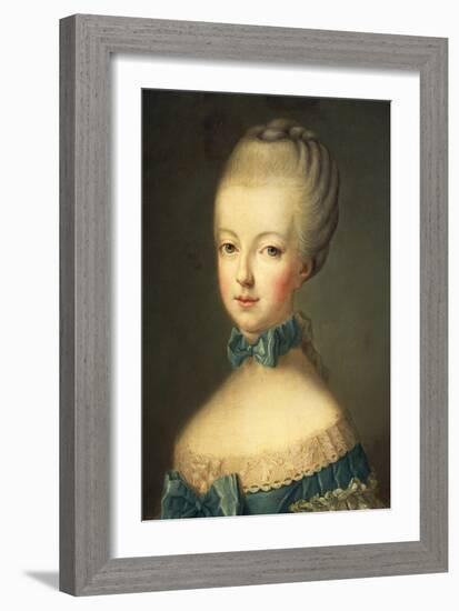 Portrait of Marie Antoinette-Jean-Baptiste Huet-Framed Giclee Print