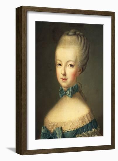 Portrait of Marie Antoinette-Jean-Baptiste Huet-Framed Giclee Print