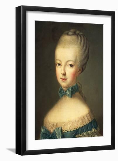 Portrait of Marie Antoinette-Jean-Baptiste Huet-Framed Giclee Print