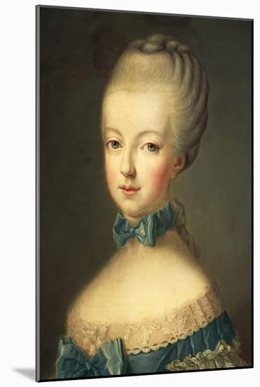 Portrait of Marie Antoinette-Jean-Baptiste Huet-Mounted Giclee Print