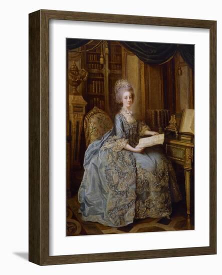 Portrait of Marie Antoinette-null-Framed Giclee Print