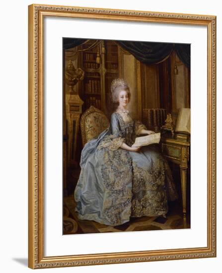 Portrait of Marie Antoinette-null-Framed Giclee Print