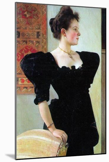 Portrait of Marie Breunig-Gustav Klimt-Mounted Art Print