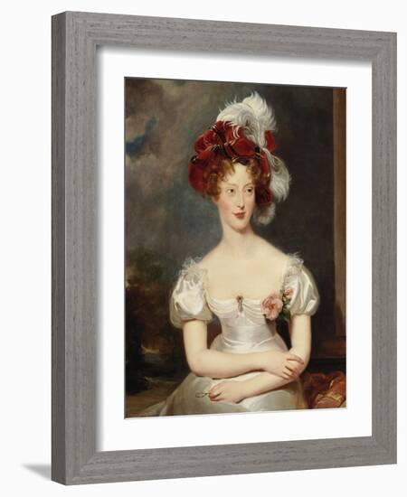 Portrait of Marie-Caroline, Duchesse de Berry, c.1825-Thomas Lawrence-Framed Giclee Print