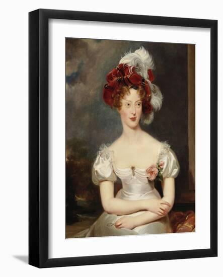 Portrait of Marie-Caroline, Duchesse de Berry, c.1825-Thomas Lawrence-Framed Giclee Print