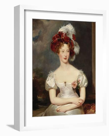Portrait of Marie-Caroline, Duchesse de Berry, c.1825-Thomas Lawrence-Framed Giclee Print