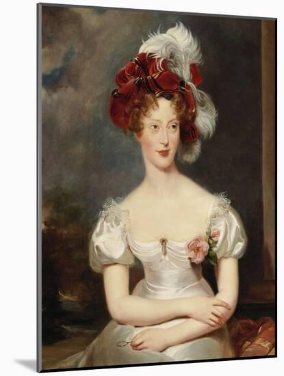 Portrait of Marie-Caroline, Duchesse de Berry, c.1825-Thomas Lawrence-Mounted Giclee Print