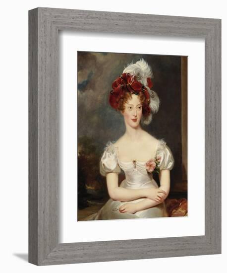 Portrait of Marie-Caroline, Duchesse de Berry, c.1825-Thomas Lawrence-Framed Giclee Print