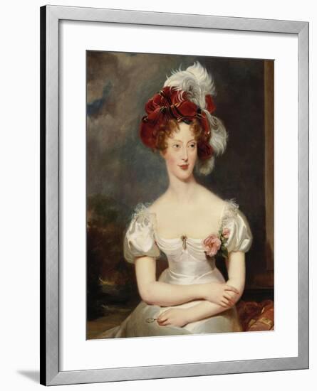 Portrait of Marie-Caroline, Duchesse de Berry, c.1825-Thomas Lawrence-Framed Giclee Print