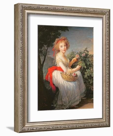 Portrait of Marie-Christine of Bourbon-Naples (1779-1849)-Elisabeth Louise Vigee-LeBrun-Framed Giclee Print