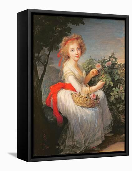 Portrait of Marie-Christine of Bourbon-Naples (1779-1849)-Elisabeth Louise Vigee-LeBrun-Framed Premier Image Canvas