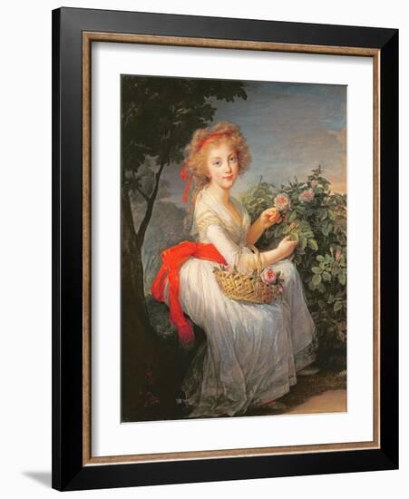 Portrait of Marie-Christine of Bourbon-Naples (1779-1849)-Elisabeth Louise Vigee-LeBrun-Framed Giclee Print