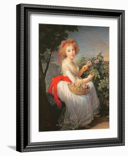 Portrait of Marie-Christine of Bourbon-Naples (1779-1849)-Elisabeth Louise Vigee-LeBrun-Framed Giclee Print